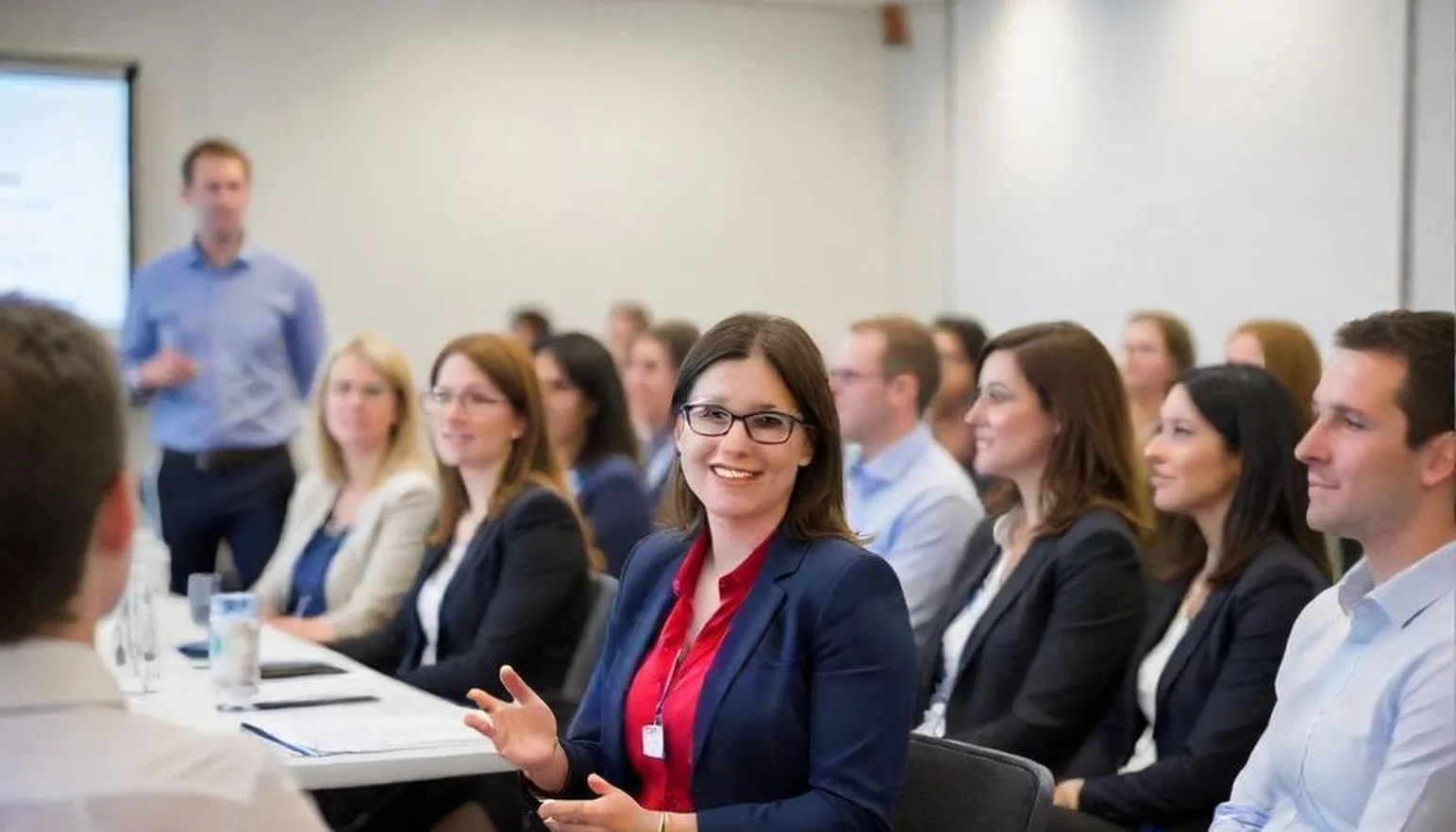 Workplace culture seminar photography